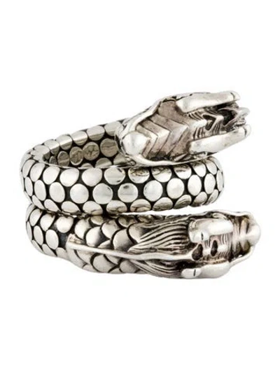 Pre-owned John Hardy Naga Dragon Coil Ring In Multi