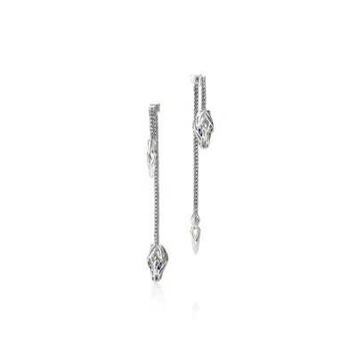 John Hardy Naga Drop Earring In Sterling Silver