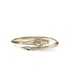 John Hardy Naga Bypass Cuff Bracelet In Gold