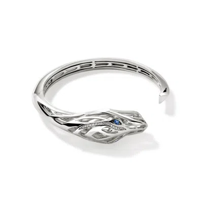 John Hardy Naga Hinged Cuff Bracelet In Sterling Silver