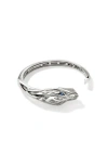 John Hardy Naga Hinged Cuff Bracelet In Silver