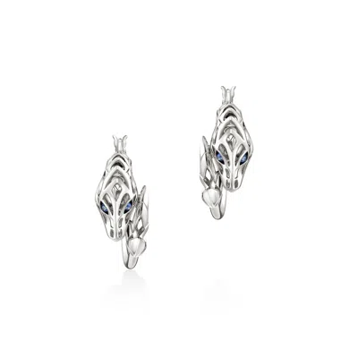 John Hardy Naga Hoop Earring In Sterling Silver