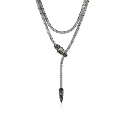 John Hardy Naga Y-necklace In Silver