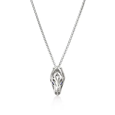 John Hardy Naga Pendant Necklace In Sterling Silver