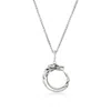 John Hardy Sterling Silver Naga Blue Sapphire Necklace In Sterling Silver