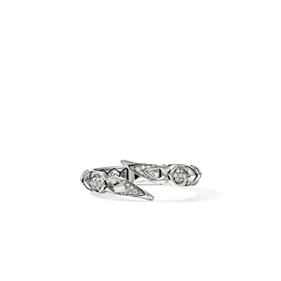John Hardy Naga Ring, Sterling Silver, Diamonds