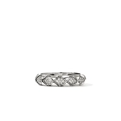 John Hardy Naga Ring, Sterling Silver, Diamonds, 4.5mm
