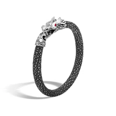John Hardy Naga Station Bracelet With Black Sapphire