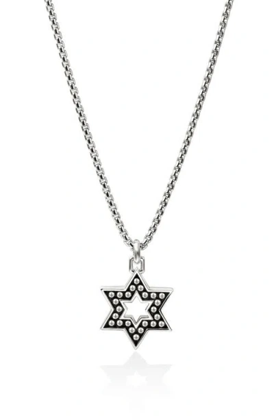 John Hardy Nailhead Star Of David Pendant Necklace In Orange