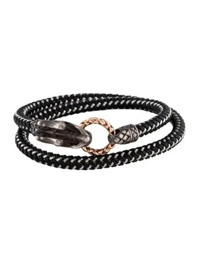 Pre-owned John Hardy Nylon Cord Legends Naga Double Wrap Bracelet In Multi