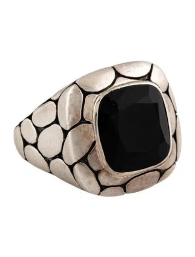 Pre-owned John Hardy Obsidian Cocktail Ring In Multicolor