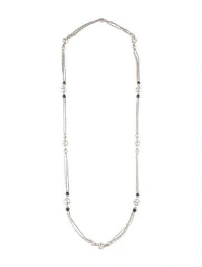 Pre-owned John Hardy Onyx Kali Nine Station Necklace, 36" In Multi
