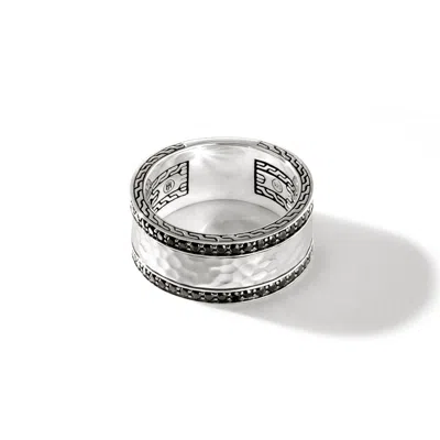 John Hardy Palu Band Ring, Multicolor In Treated Black Sapphire