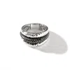 John Hardy Palu Dome Ring In Treated Black Sapphire