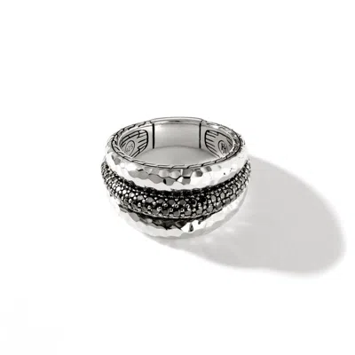 John Hardy Palu Dome Ring In Treated Black Sapphire