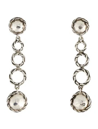 Pre-owned John Hardy Palu Drop Earrings In Multi
