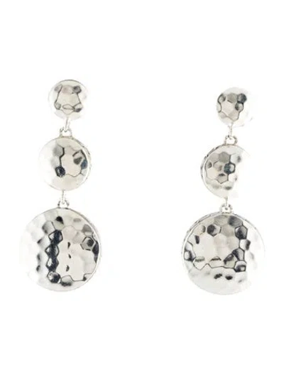 Pre-owned John Hardy Palu Hammered Drop Earrings In Multi