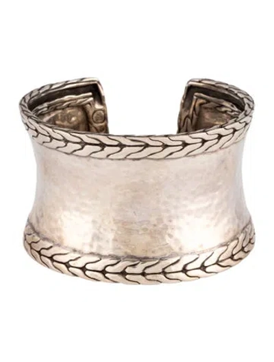 Pre-owned John Hardy Palu Macan Hammered Cuff, 6.5" In Multicolor
