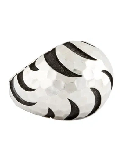 Pre-owned John Hardy Palu Macan Hammered Dome Ring In Multi