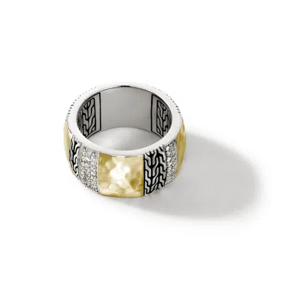 John Hardy Palu Pavé Band Ring In White Diamond