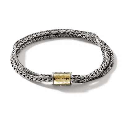 John Hardy Palu Triple Row Bracelet In Multicolor