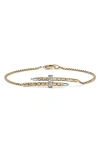 John Hardy 14k Yellow Gold Diamond Sterling Silver Bracelet In Multi