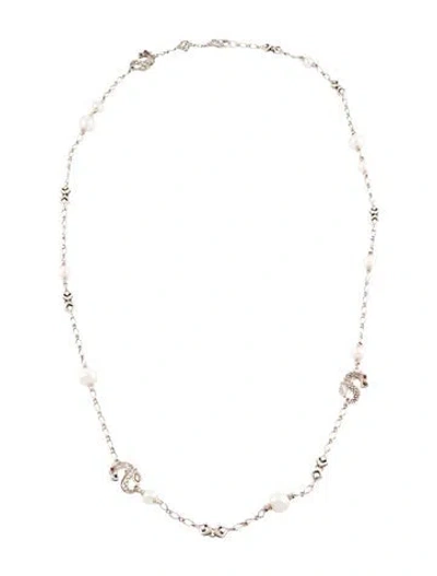 Pre-owned John Hardy Pearl & Ruby Legends Naga Station Necklace, 36" In Multi