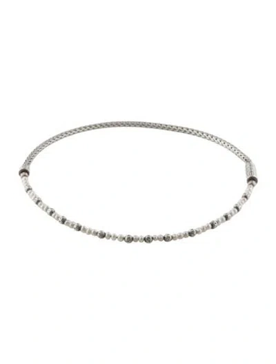 Pre-owned John Hardy Pearl Chain Double Wrap Bracelet In Multi