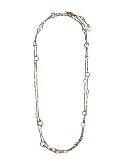 Pre-owned John Hardy Pearl Convertible Sautoir Necklace, 72" In Multicolor