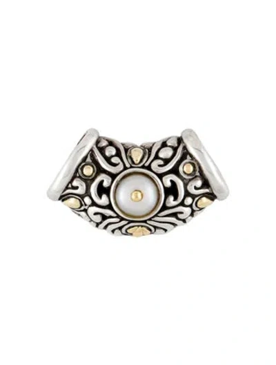 Pre-owned John Hardy Pearl Slider Pendant In Multi