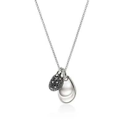 John Hardy Pebble Duo Necklace In Blue