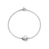 John Hardy Women's Pebble Sterling Silver & 0.07 Tcw Diamond Heart Charm Bracelet In Silver