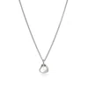 John Hardy Silver Pebble Diamond Heart Pendant Necklace, 16-18 In Silver