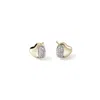 John Hardy Pebble Heart Stud Earring In Gold