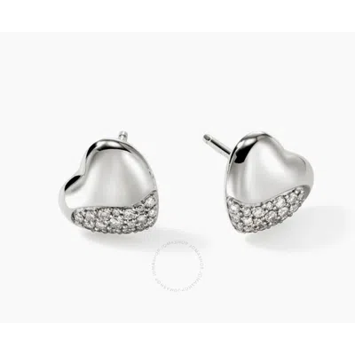 JOHN HARDY JOHN HARDY PEBBLE HEART STUD EARRING