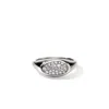 John Hardy Sterling Silver Pebble Diamond Ring In Sterling Silver