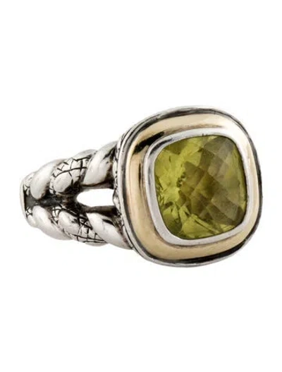 Pre-owned John Hardy Quartz Cocktail Ring In Multi