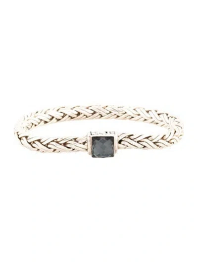 Pre-owned John Hardy Quartz Doublet Link Bracelet, 6.75" In Multicolor