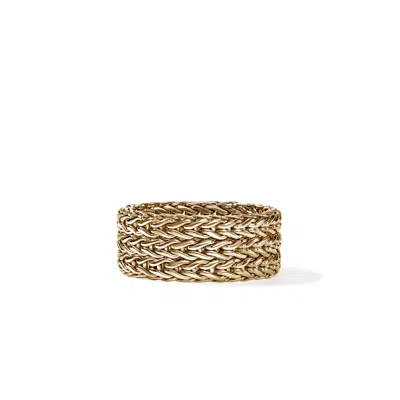 John Hardy Rata Chain Band Ring In Gold