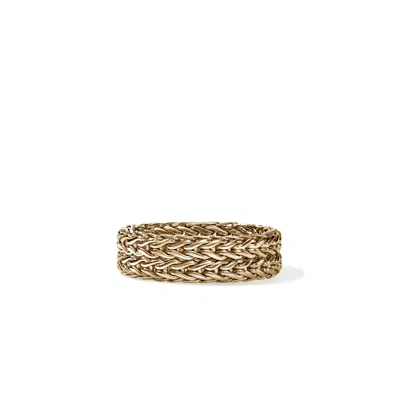 John Hardy Rata Chain Band Ring In Gold