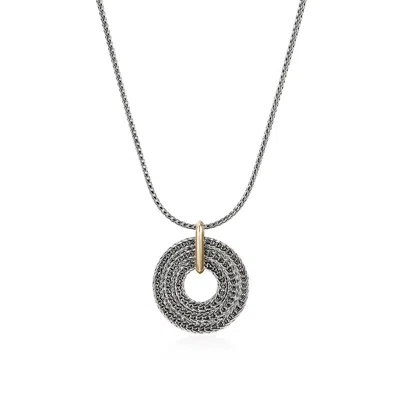 John Hardy Rata Chain Pendant Necklace, Sterling Silver, Gold