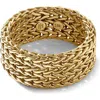 John Hardy Rata Chain 9mm Band Ring In Gold