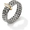 John Hardy Rata Chain Station Ring In Silver