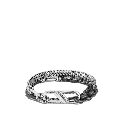 John Hardy Remix Carabiner Wrap Bracelet In Silver
