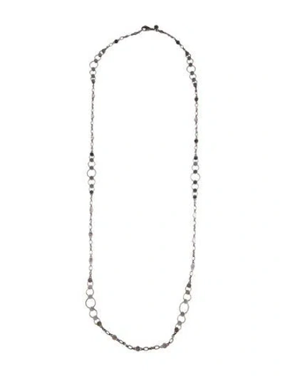 Pre-owned John Hardy Round-link Infinity Station Necklace, 36", 36" In Multi