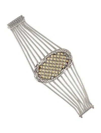 Pre-owned John Hardy Ruby Two-tone Multistrand Bracelet