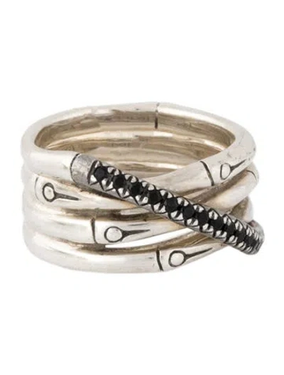 Pre-owned John Hardy Sapphire & Spinel Bamboo Band In Multi