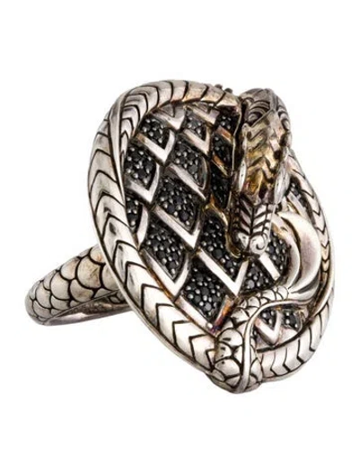Pre-owned John Hardy Sapphire & Spinel Dragon Legends Naga Ring In Multi