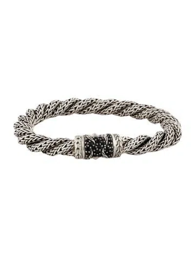 Pre-owned John Hardy Sapphire & Spinel Palu Lava Bracelet, 6.75" In Multicolor