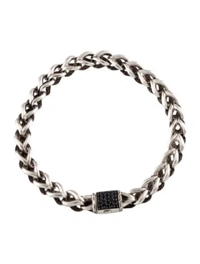 Pre-owned John Hardy Sapphire Asli Chain Bracelet, 6.75" In Multicolor